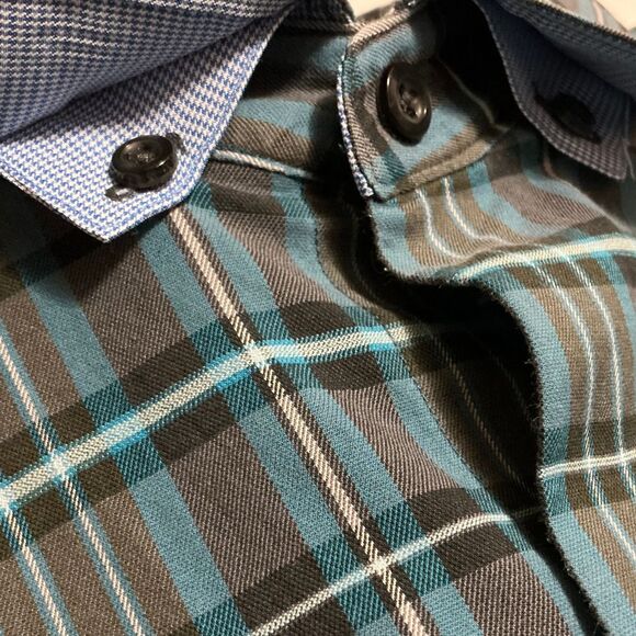 Tommy Bahama Mens Silk Blend Shirt Large Lazlo Vineyard Long Sleeve Button Down - Picture 6 of 10